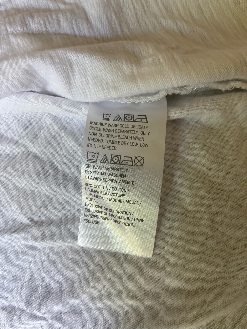 NWOT Belle Beach by Kim Gravel White Regular Slub Knit Tie Front Cover Up, M/L - Picture 6 of 7